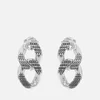 Marc Jacobs Monogram Chain Link Silver-Tone Earrings - Image 1