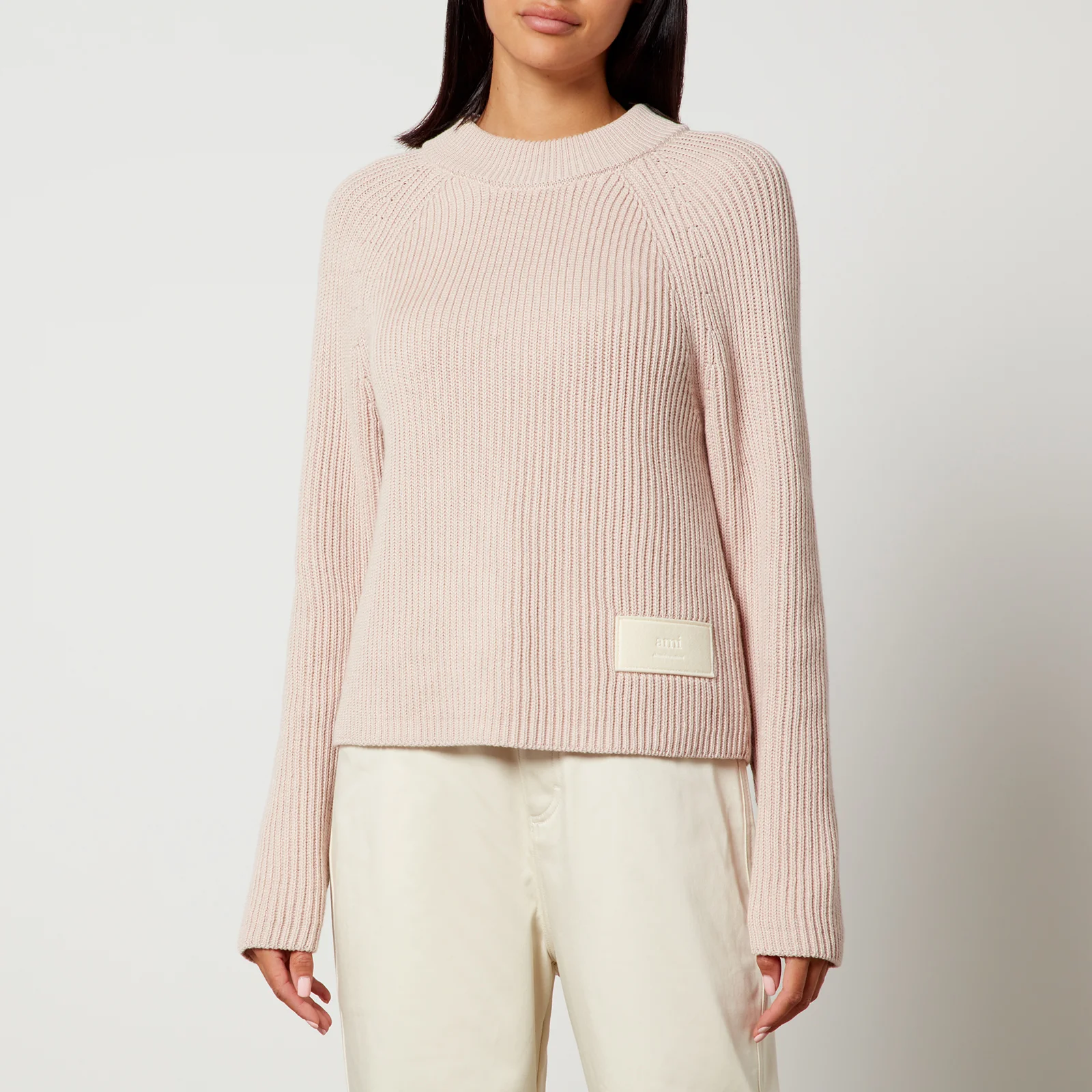 AMI Label Cotton and Wool-Blend Jumper Image 1