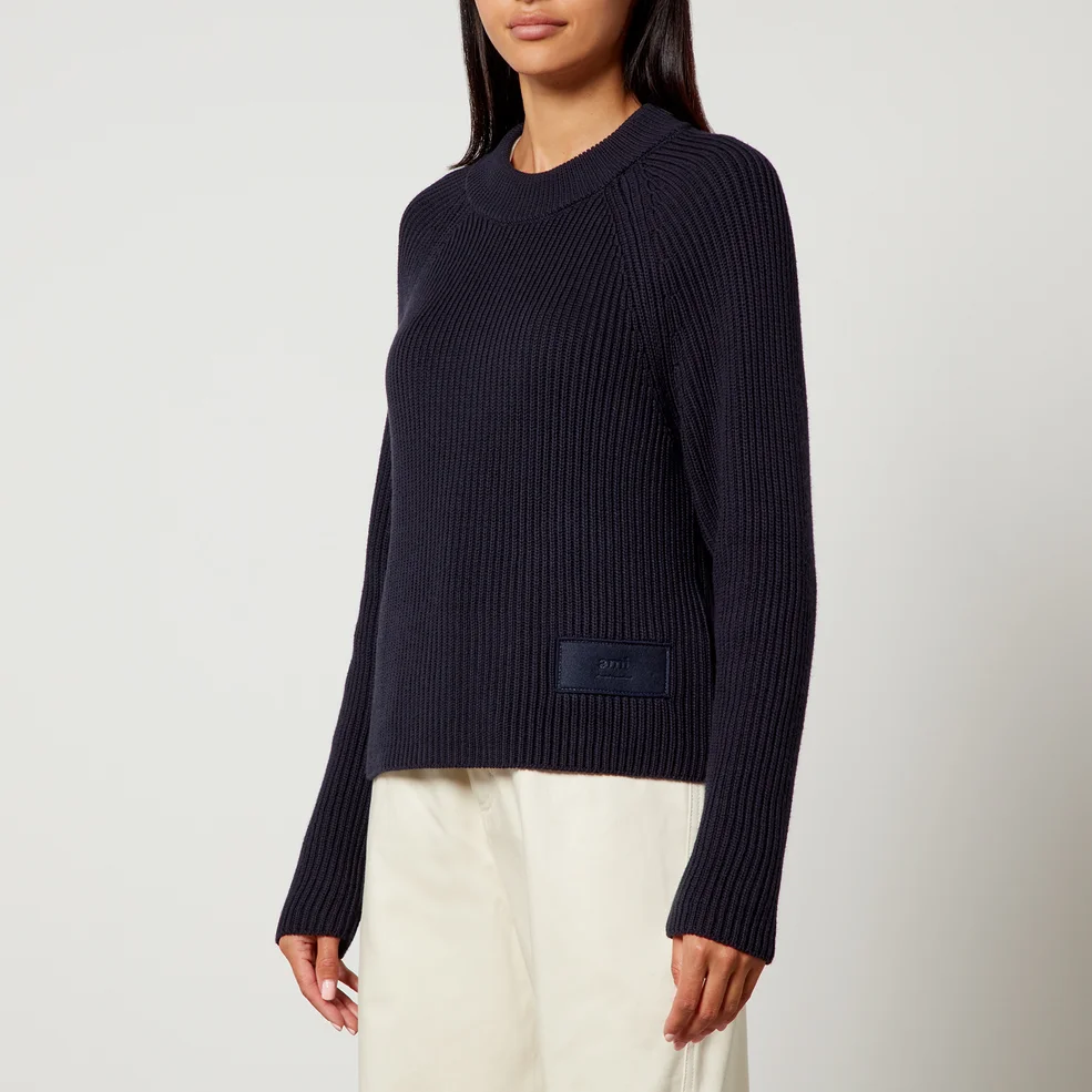 AMI Label Cotton and Wool-Blend Jumper Image 1