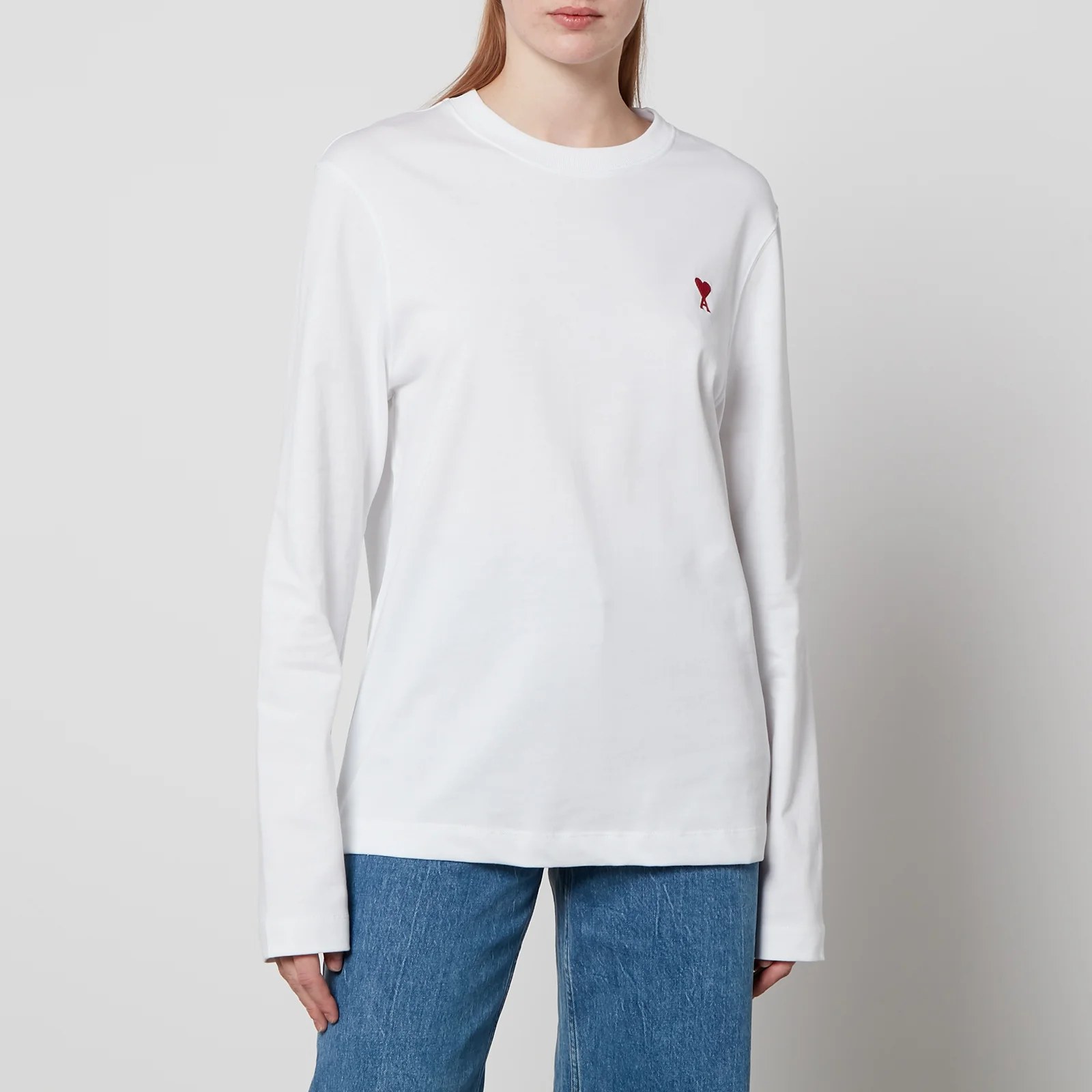 AMI de Coeur Logo Organic Cotton-Jersey T-Shirt Image 1