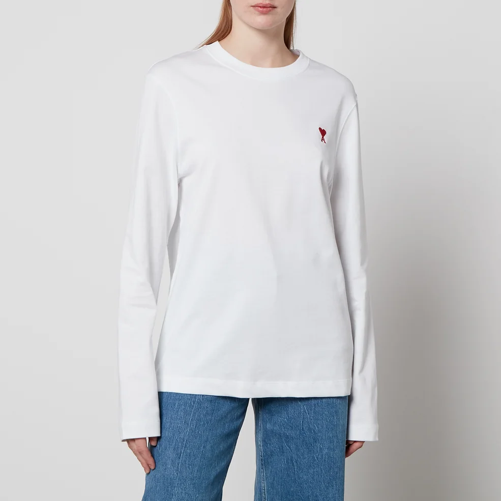 AMI de Coeur Logo Organic Cotton-Jersey T-Shirt Image 1