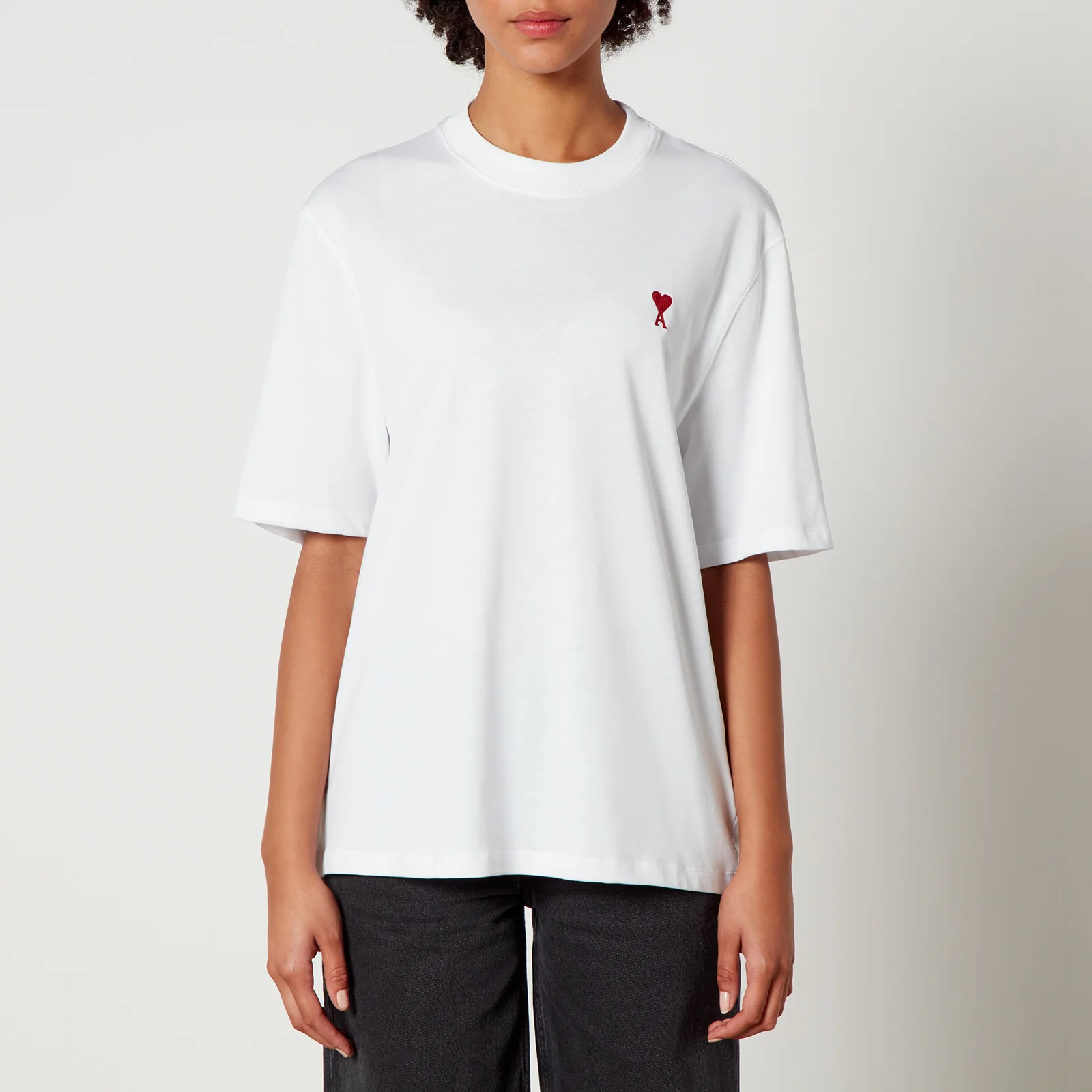 AMI de Coeur Logo Organic Cotton-Jersey T-Shirt - S Image 1