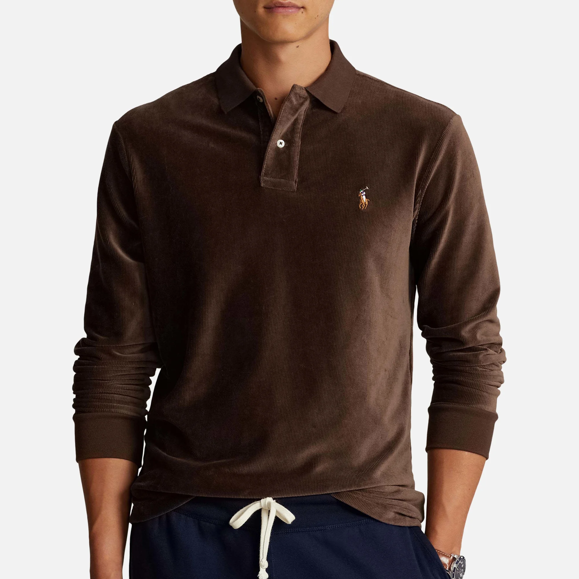 Polo Ralph Lauren Cotton-Blend Corduroy Polo Shirt Image 1