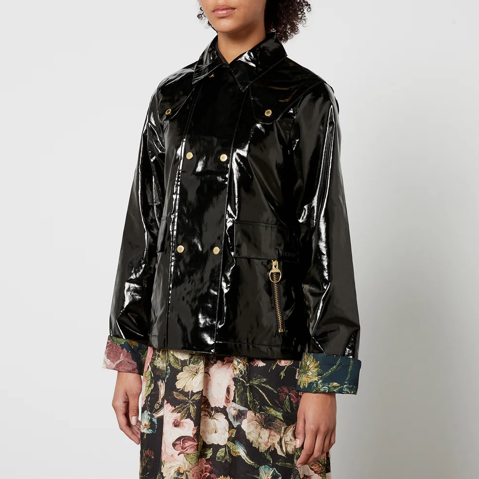 Barbour x House of Hackney Casterton Faux Patent-Leather Jacket Image 1