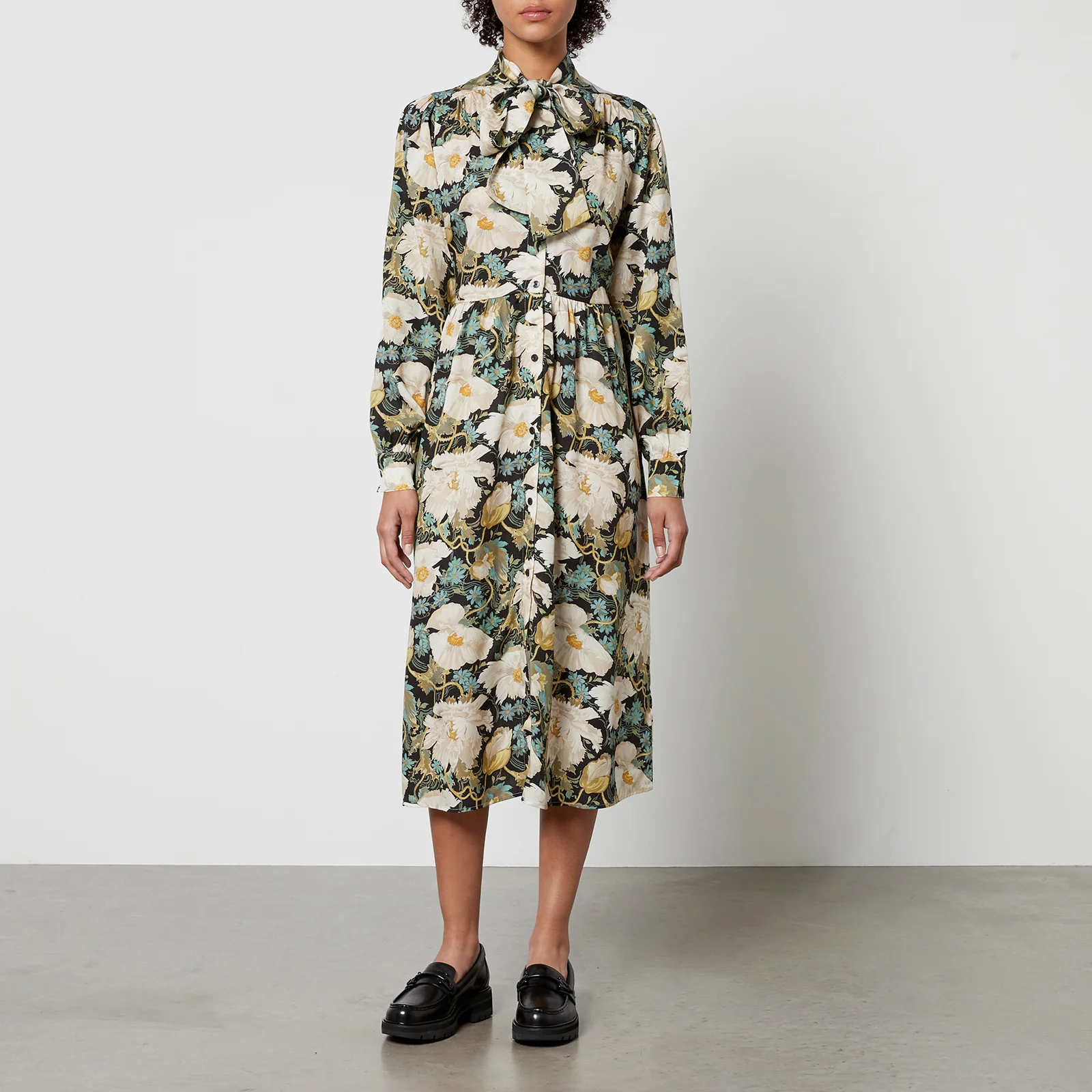 Barbour x House of Hackney Daintry Lyocell Midi Dress Image 1