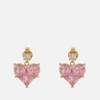 Crystal Haze Baby Love Heart Gold-Plated and Crystal Earrings - Image 1