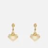 Crystal Haze Golden Hearts Gold-Plated Earrings - Image 1