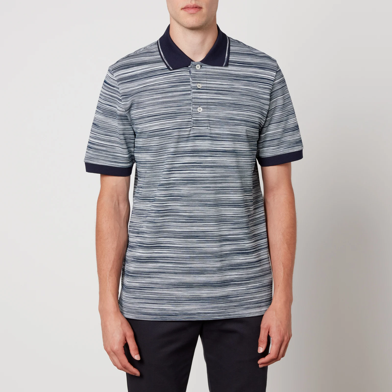 Missoni Space-Dyed Cotton-Piqué Polo Shirt Image 1