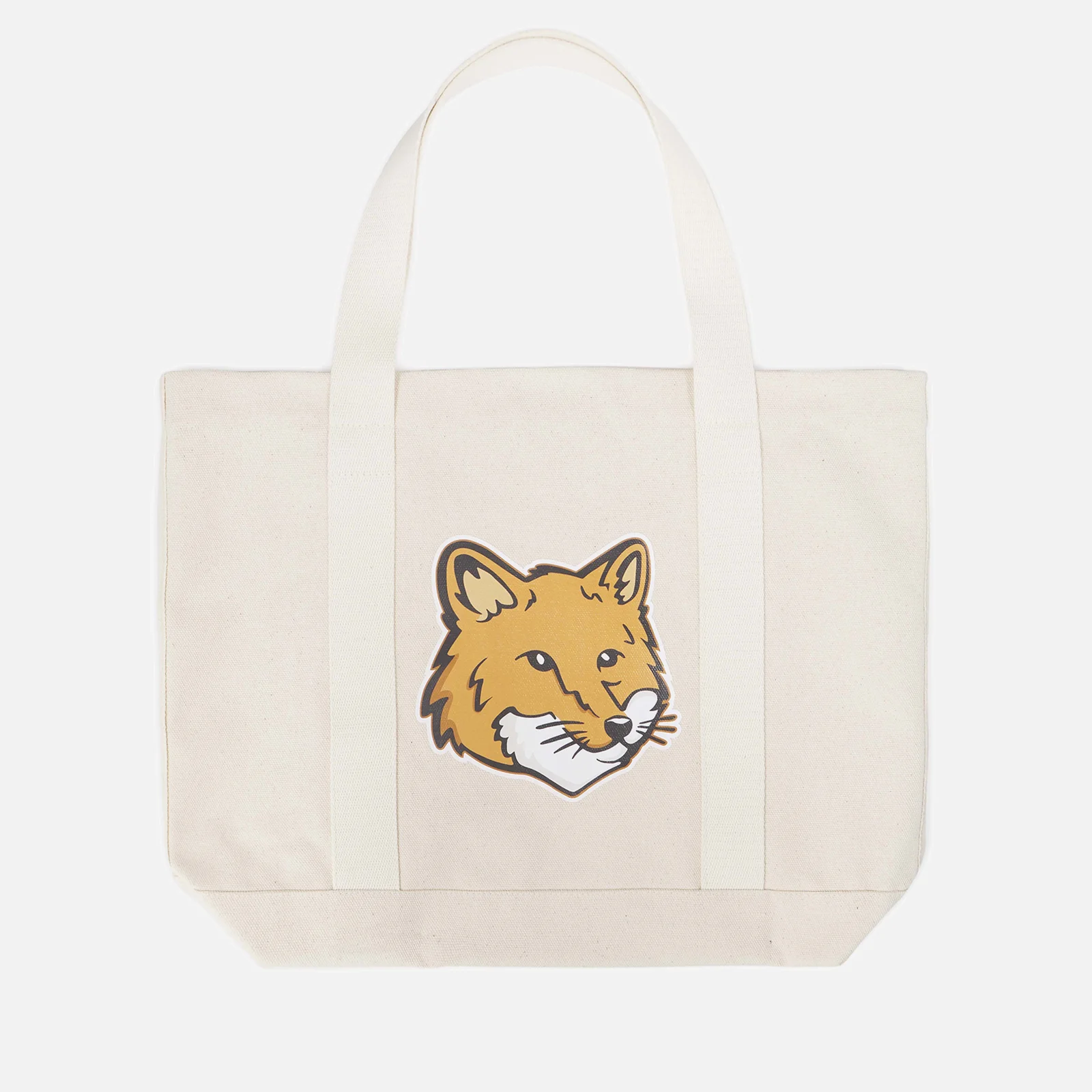 Maison Kitsuné Fox Head Canvas Tote Bag Image 1