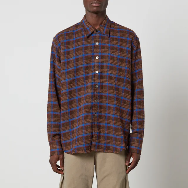 Our Legacy Above Checked Brushed Flannel Shirt
