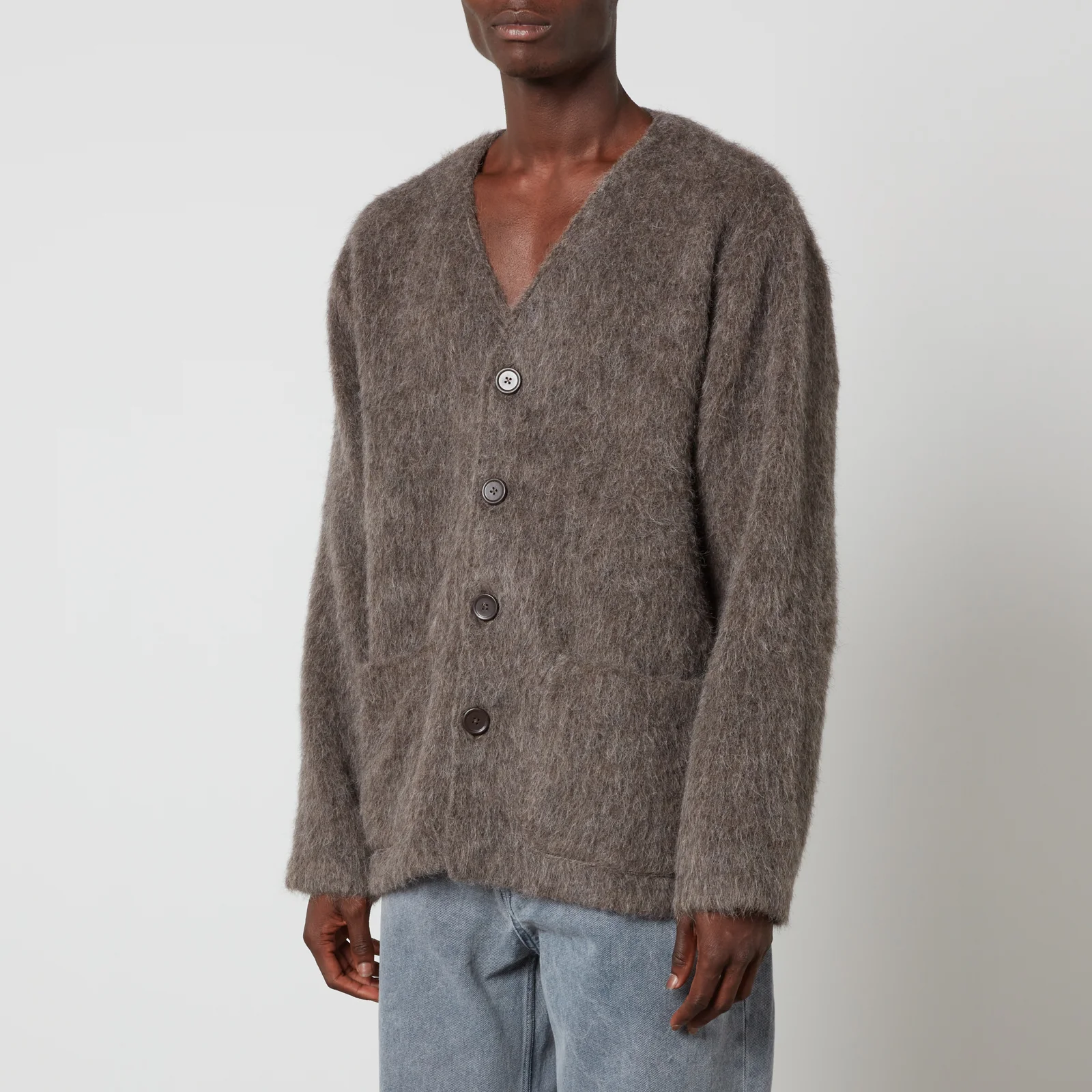 Our Legacy Brushed-Knit Cardigan Image 1
