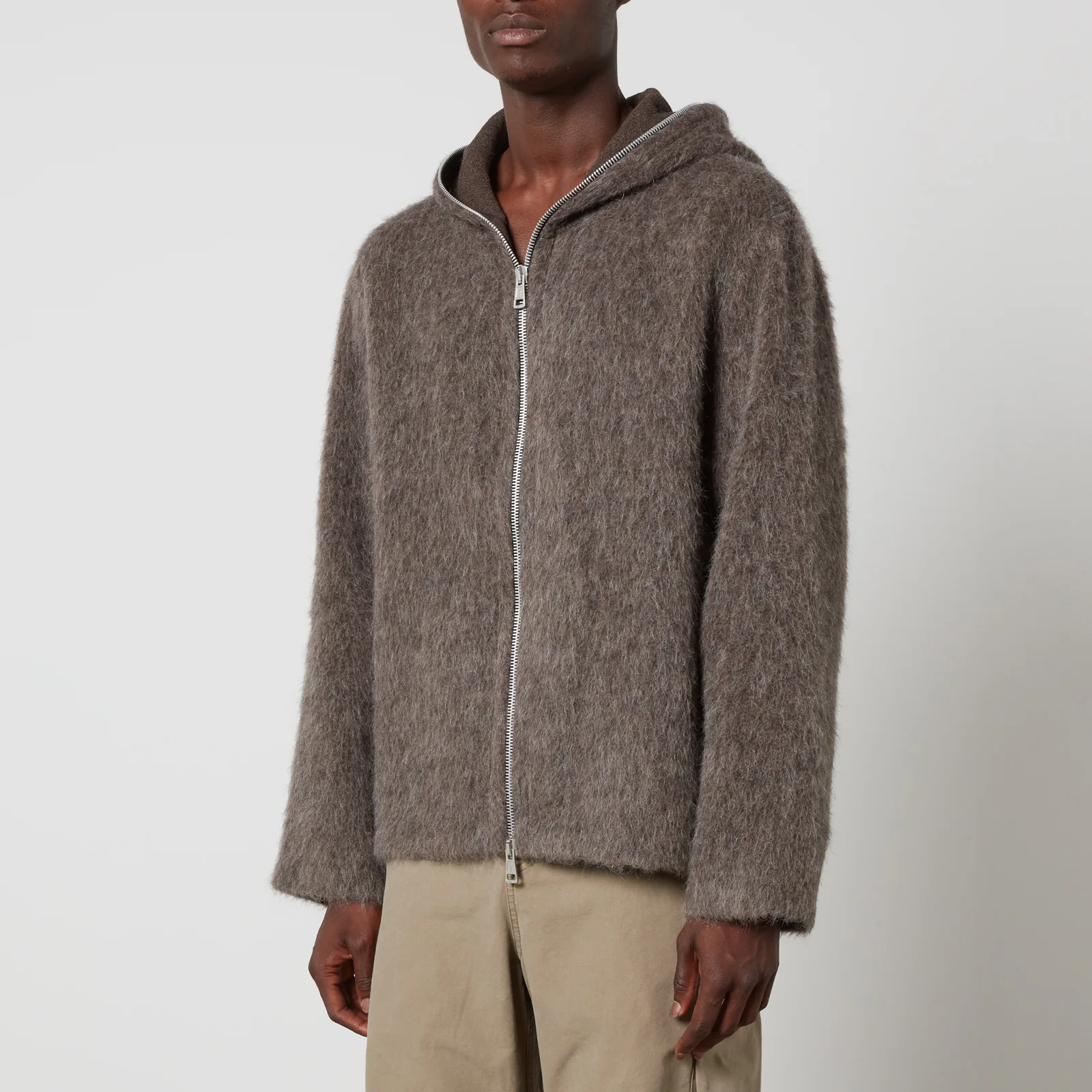 Our Legacy Brushed-Knit Hoodie Image 1