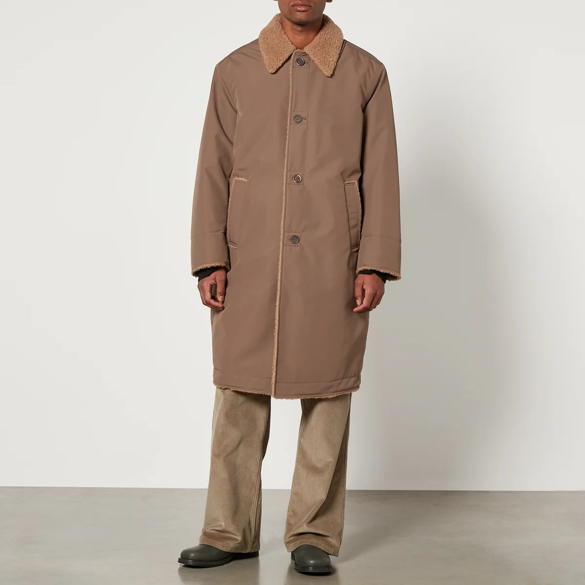 Our Legacy Polar Fleece-Lined Shell Coat Image 1