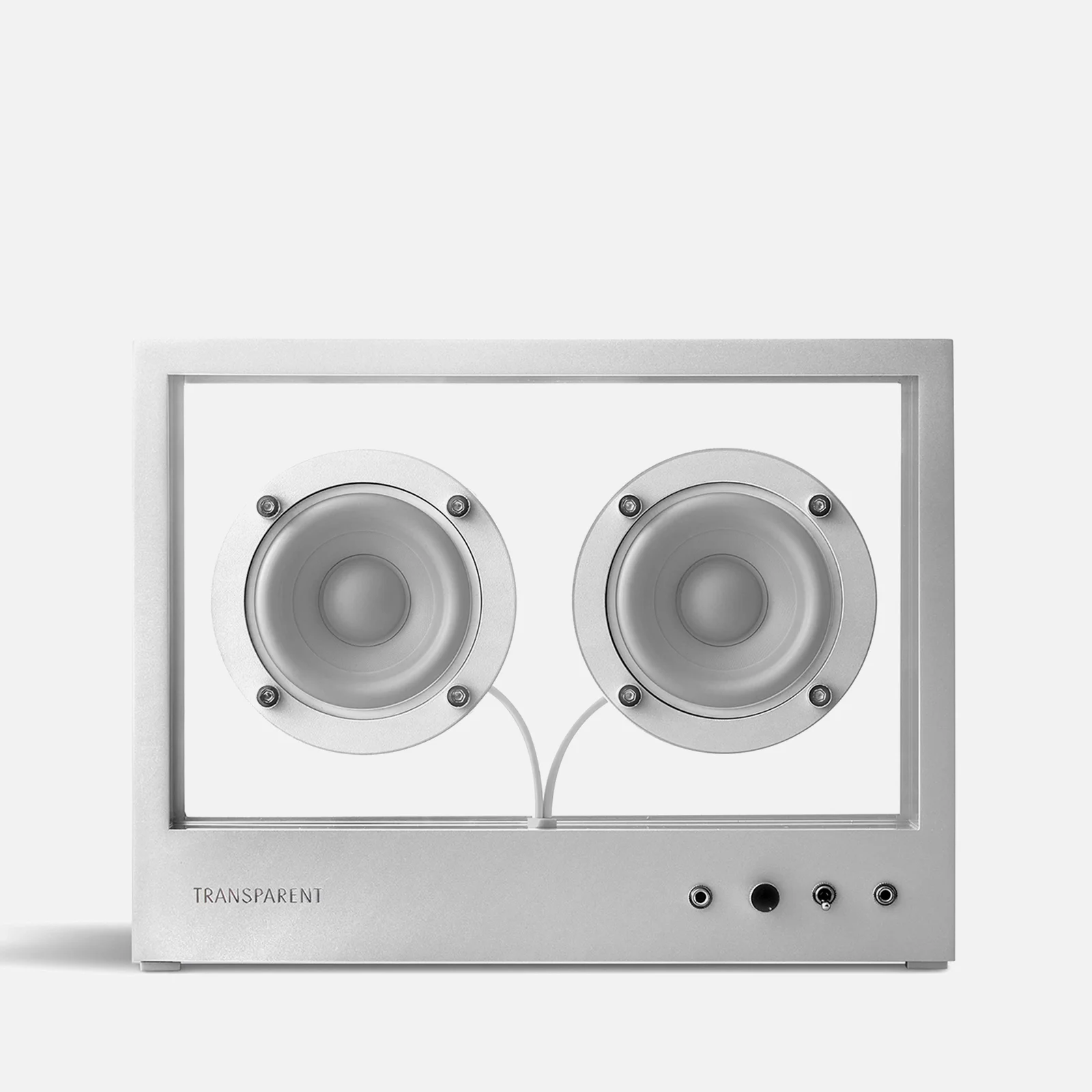 Transparent Small Speaker - Matt Stainless Steel Image 1