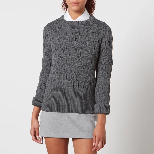Thom Browne Cable-Knit Wool Jumper