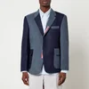 Thom Browne Unstructured Fun-Mix Wool and Cotton Blazer - Image 1