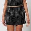 De La Vali Isidora Diamante-Embellished Twill Mini Skirt - UK 6 - Image 1