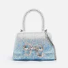 Self-Portrait Bow Embellished Ombré Leather Micro Bag - Image 1
