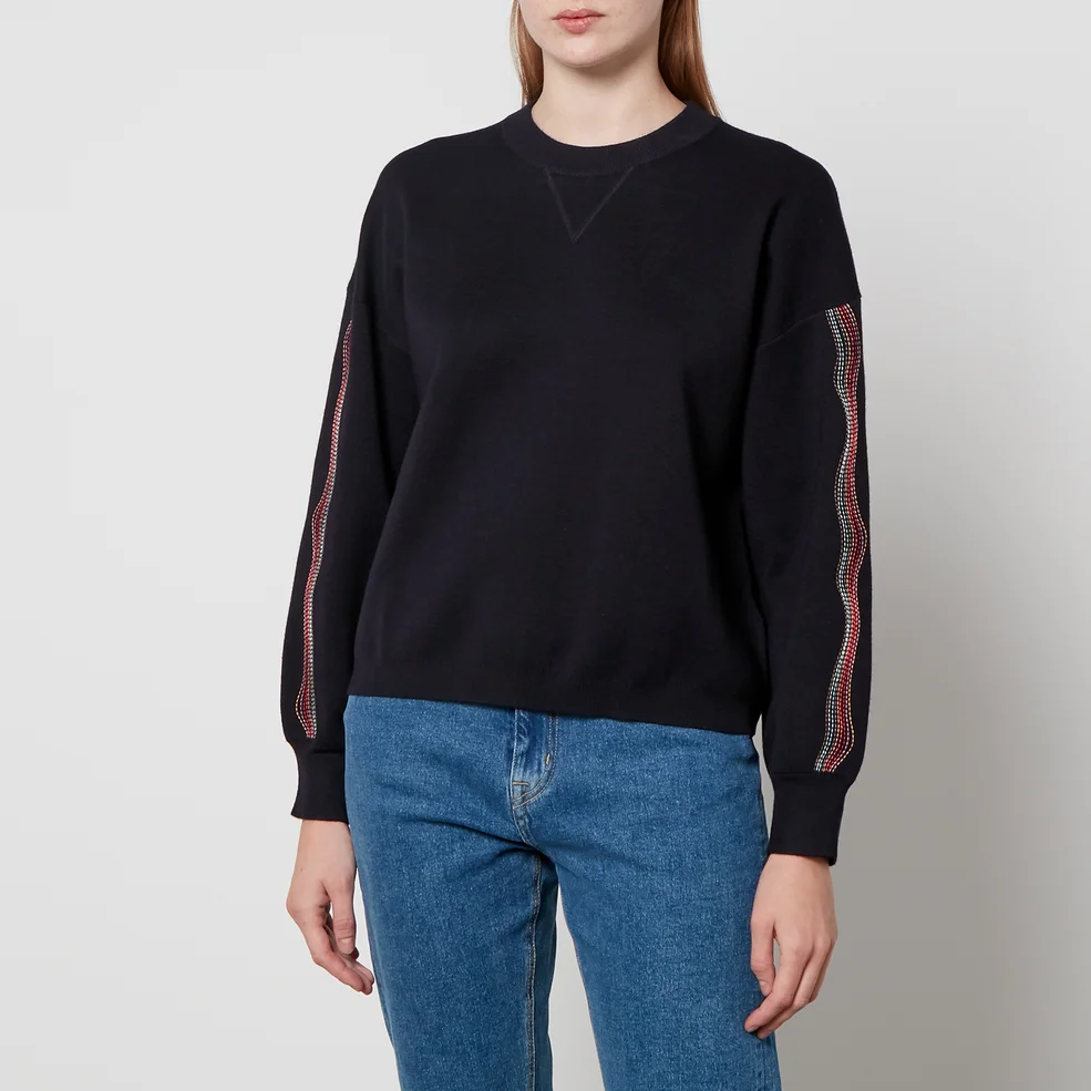 PS Paul Smith Embroidered Cotton-Jersey Sweatshirt Image 1