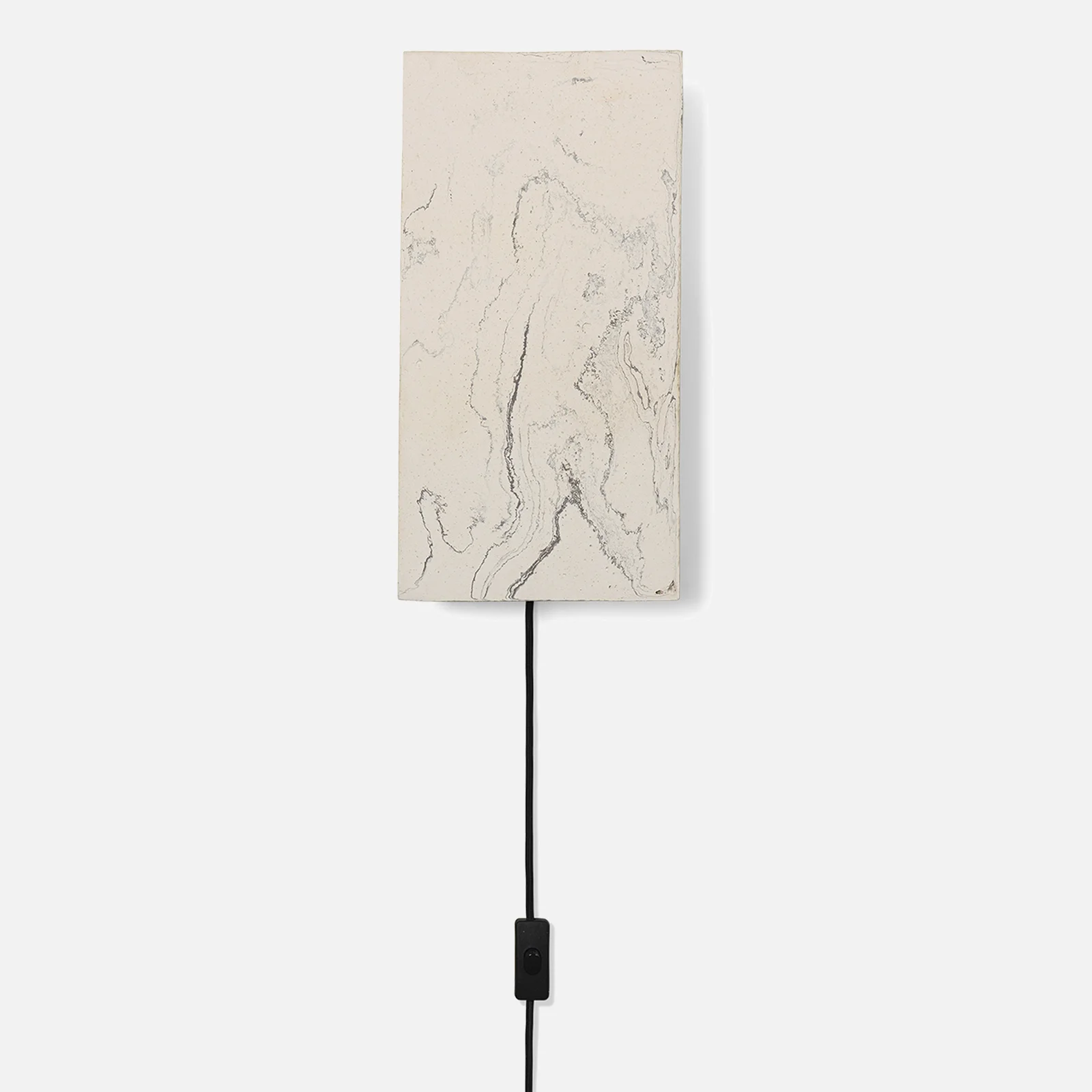 Ferm Living Argilla Wall Lamp Rectangular - Marble White Image 1