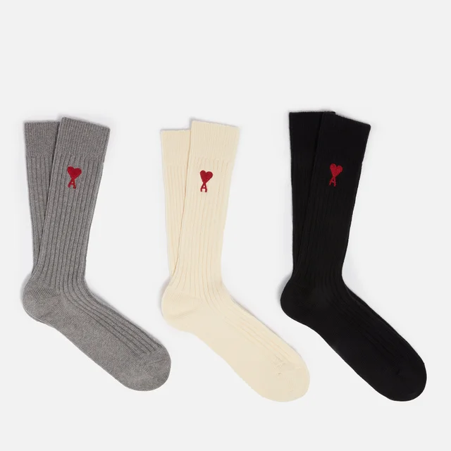 AMI de Coeur Three-Pack Cotton-Blend Socks