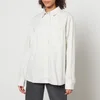 Anine Bing Braxton Monogram Striped Cotton-Poplin Shirt - Image 1