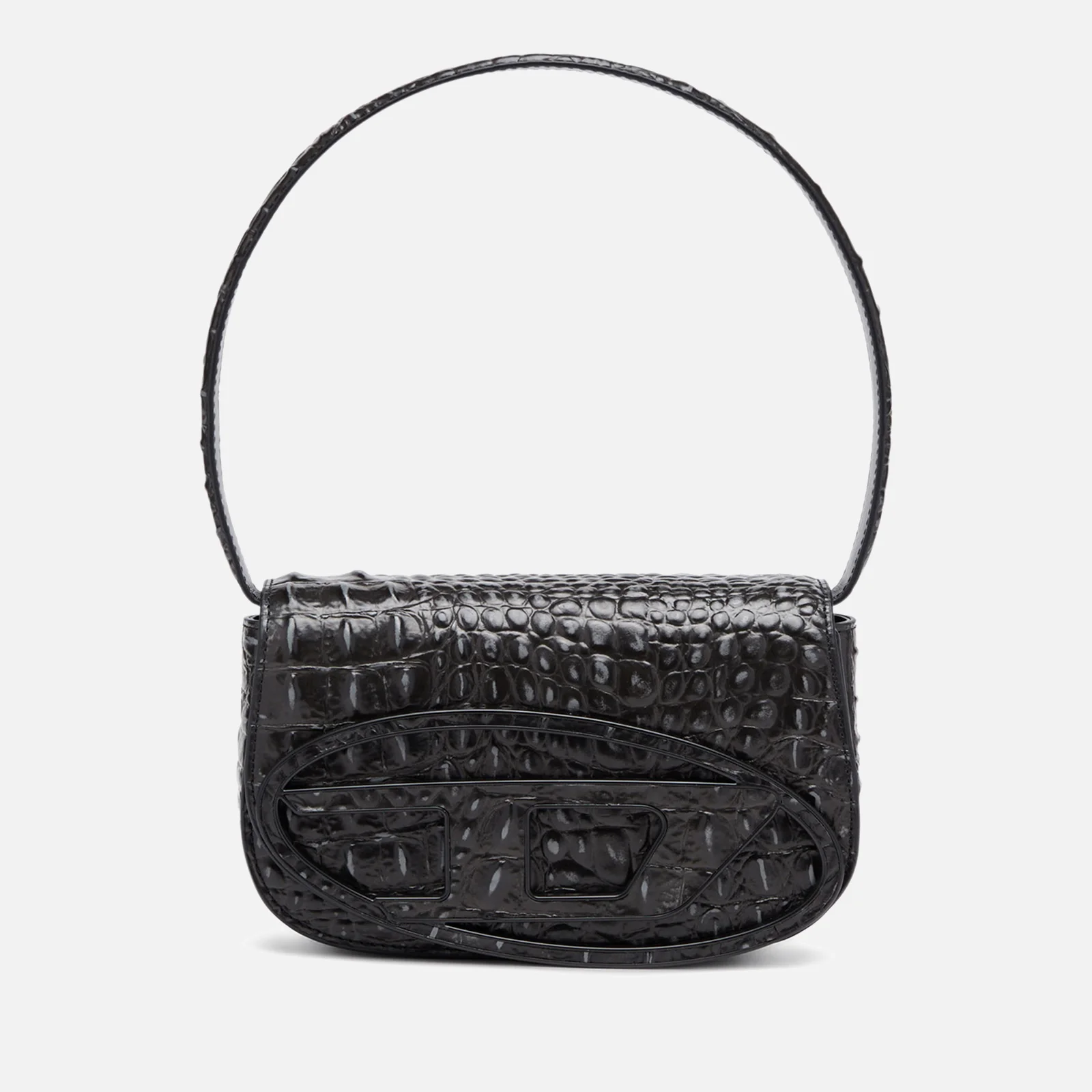 Diesel 1DR Croc-Effect Leather Shoulder Bag Image 1