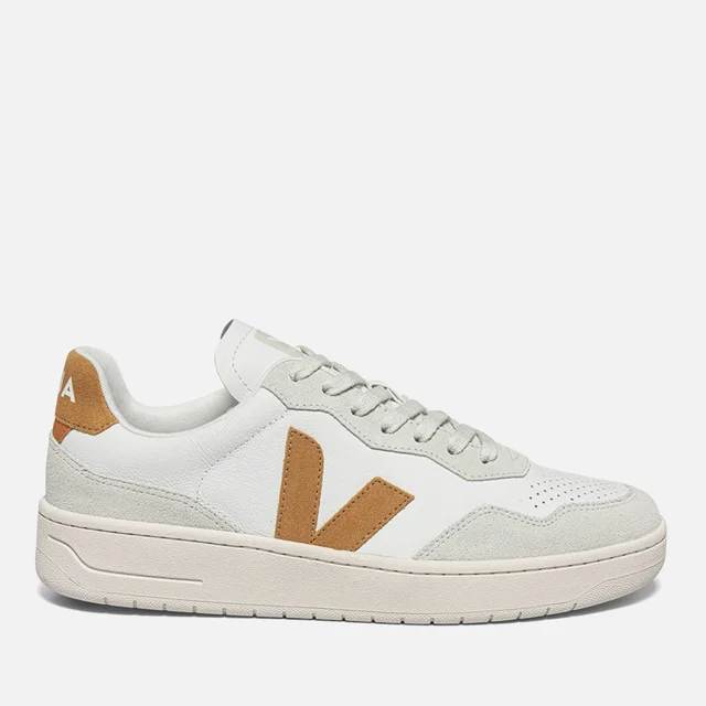 Veja Women's V-90 Bastille Leather and Suede Trainers