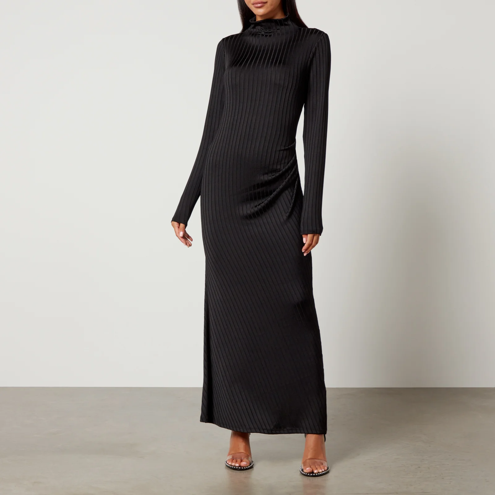 Good American Shine Rib-Knit Midi Dress - XS Image 1