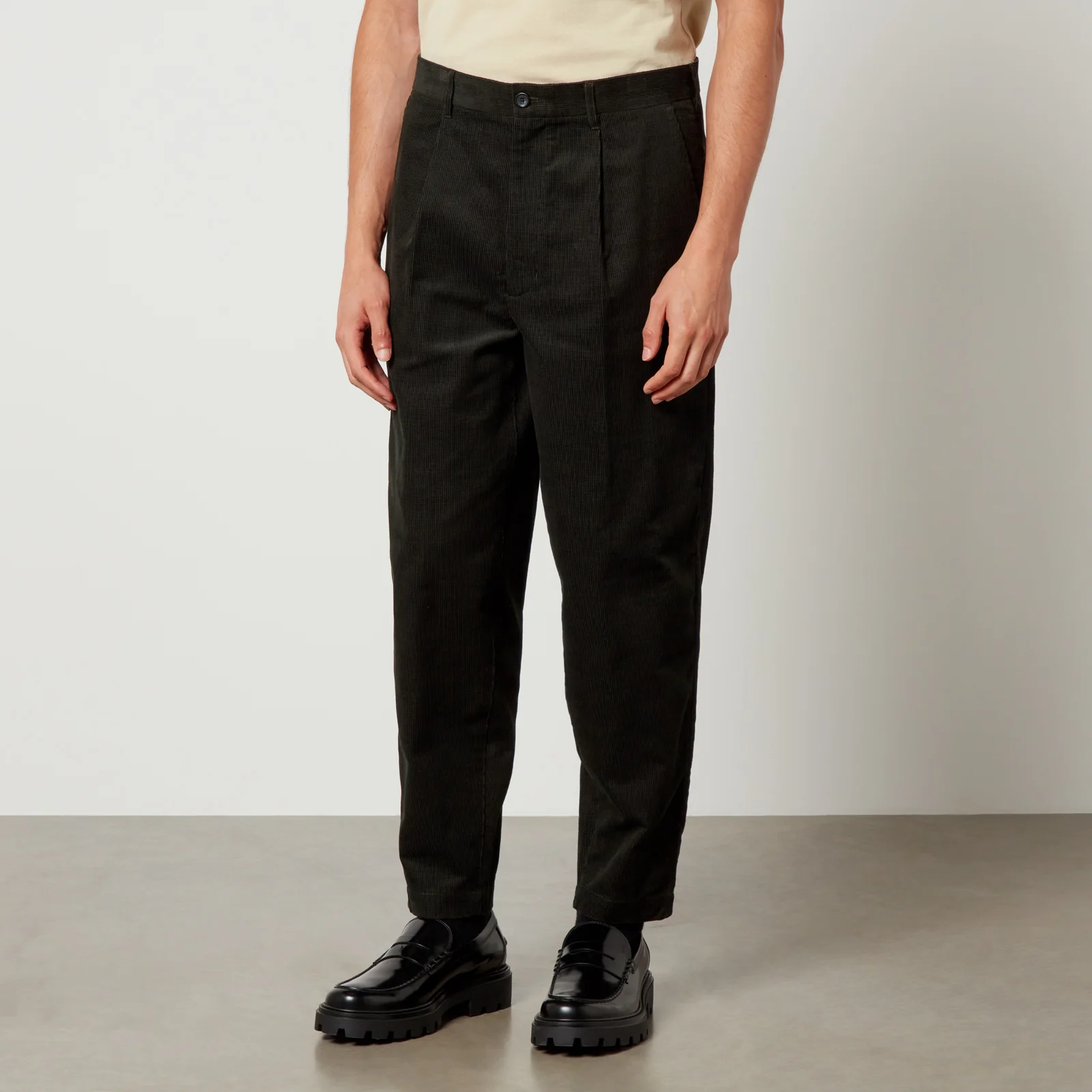 Fred Perry Waffle Cotton-Corduroy Tapered Trousers - W28/L32 Image 1
