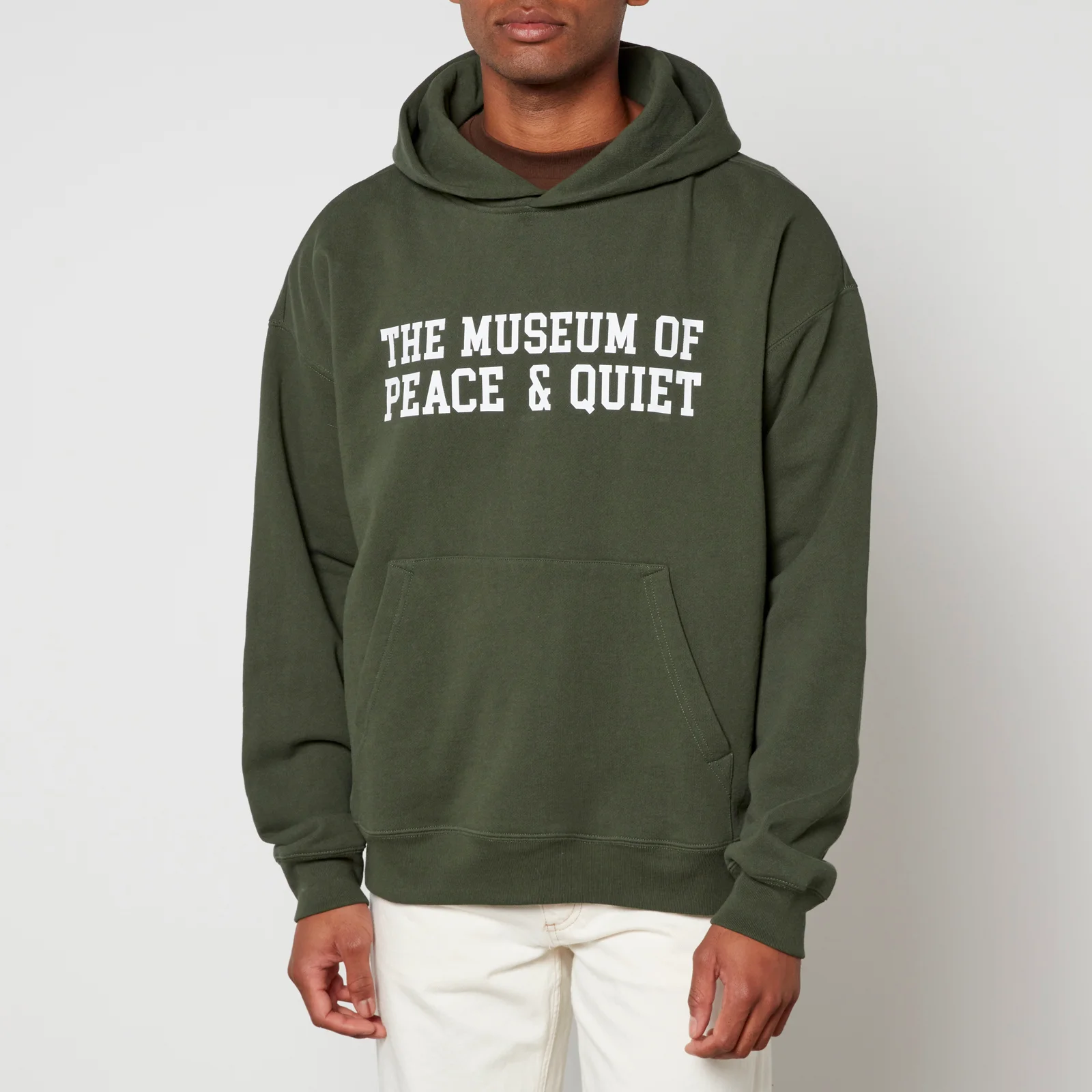Museum of Peace and Quiet Campus Cotton-Jersey Hoodie Image 1