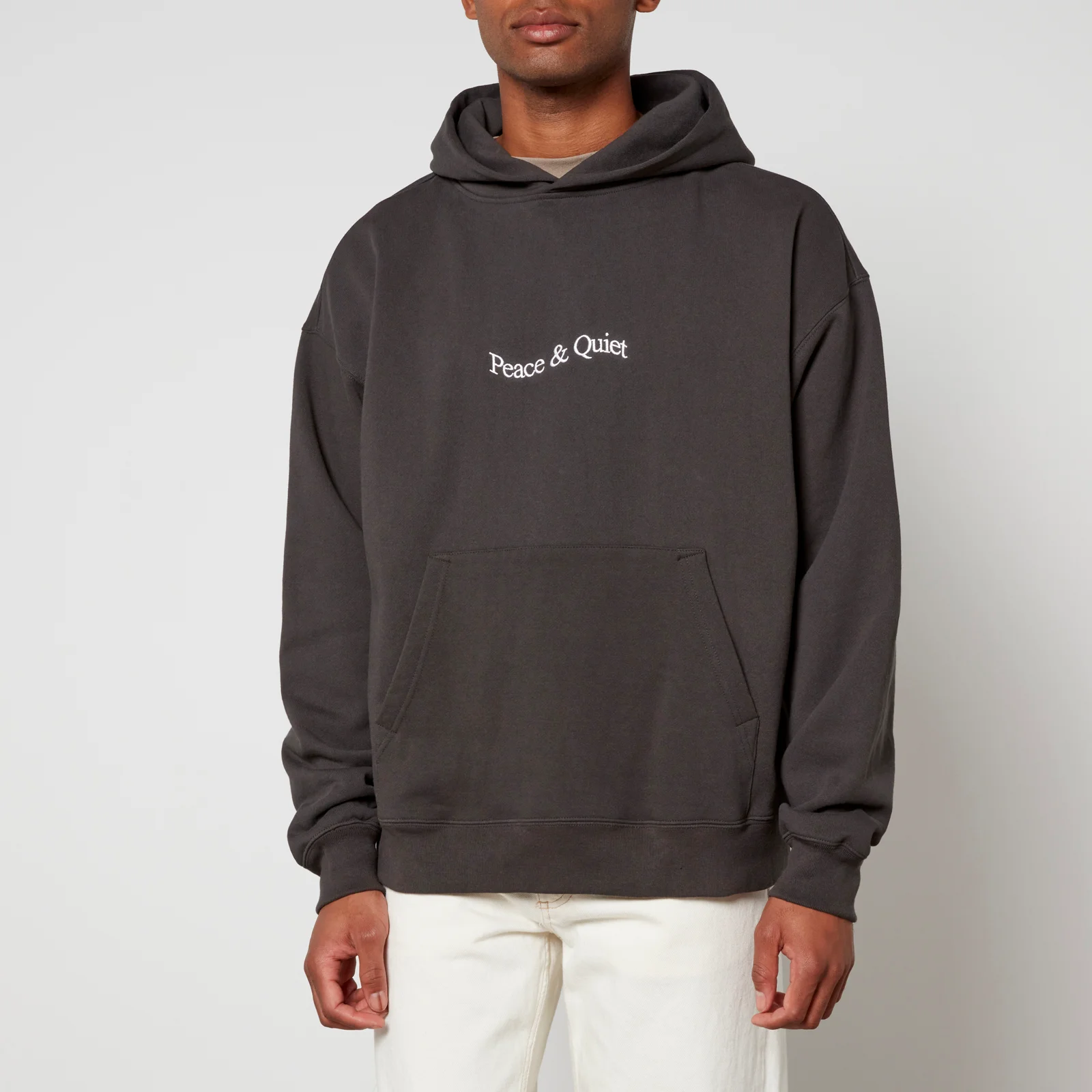 Museum of Peace and Quiet Wordmark Cotton Hoodie - L Image 1