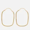 anna + nina Link 14-Karat Gold-Plated Hoop Earring - Image 1