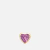 anna + nina Heart 14-K Gold Plated Sterling Silver Single Stud Earring - Image 1