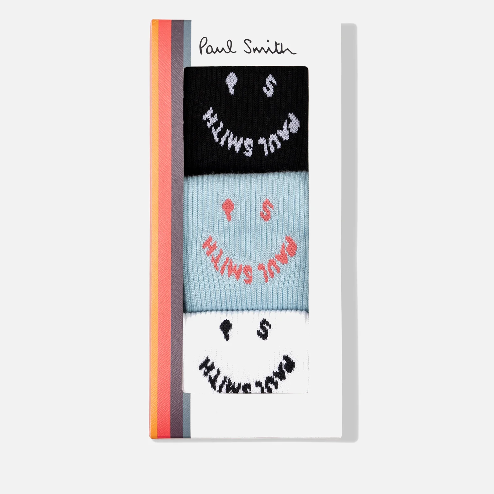 Paul Smith Three-Pack Cotton-Blend Happy Socks Image 1