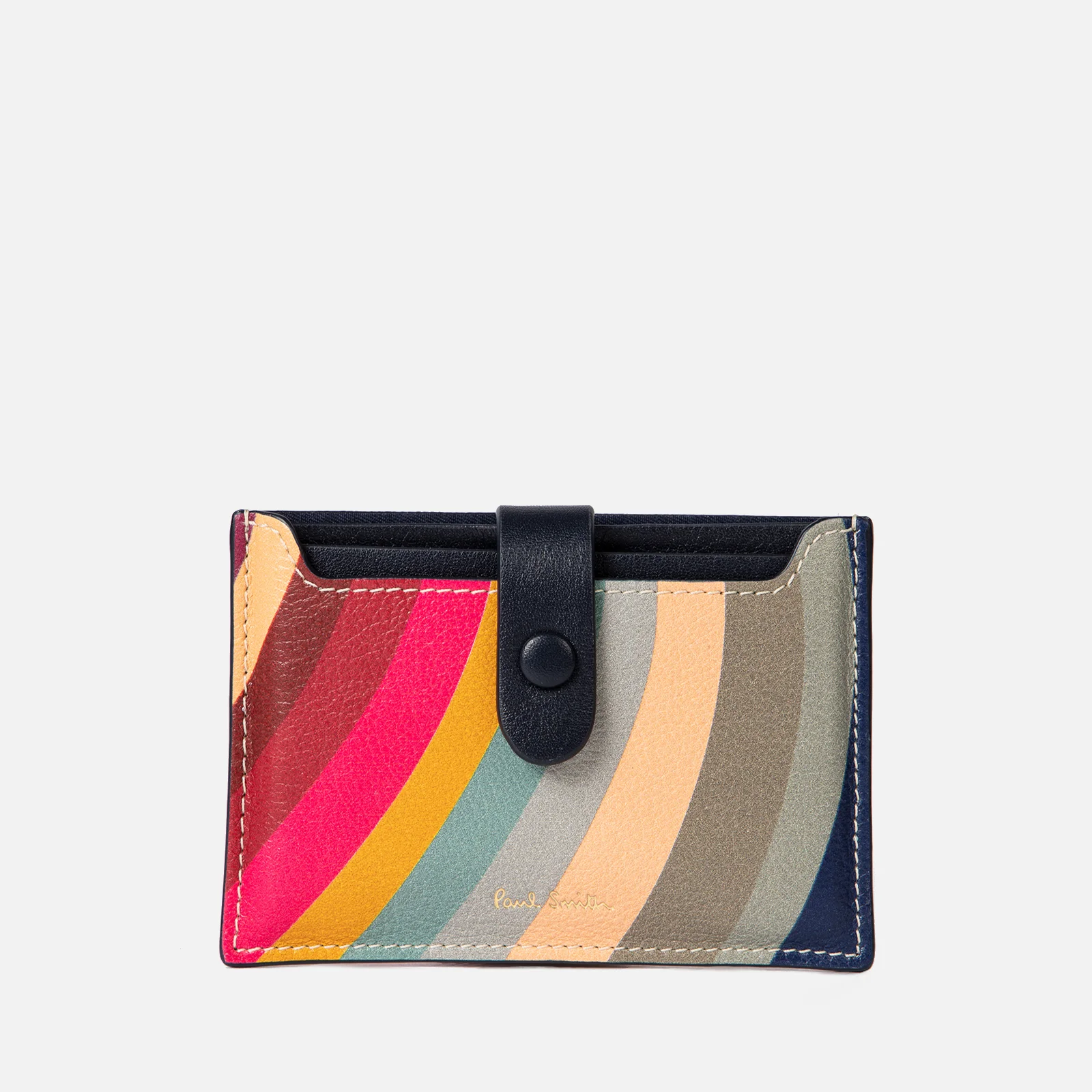 Paul Smith Swirl Striped Leather Coin Purse Image 1