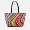 Paul Smith Swirl Striped Leather Tote Bag - Image 1
