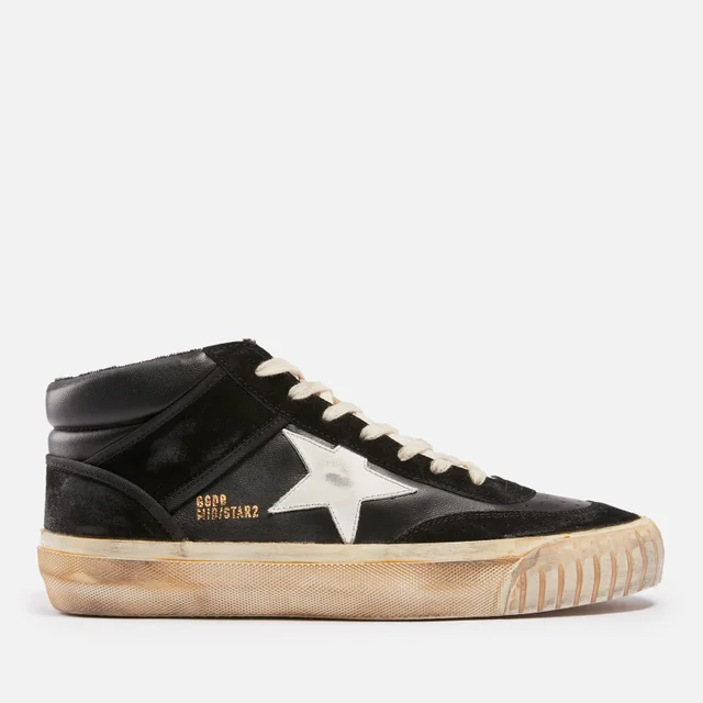 Golden Goose Men's Mid Star Leather and Suede Trainers