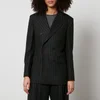 Golden Goose Journey W's Double-Breasted Pinstriped Wool-Blend Blazer - Image 1
