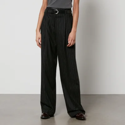 Golden Goose Journey W's Pinstriped Wool-Blend Trousers