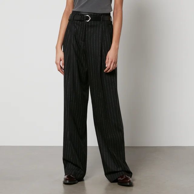Golden Goose Journey W's Pinstriped Wool-Blend Trousers