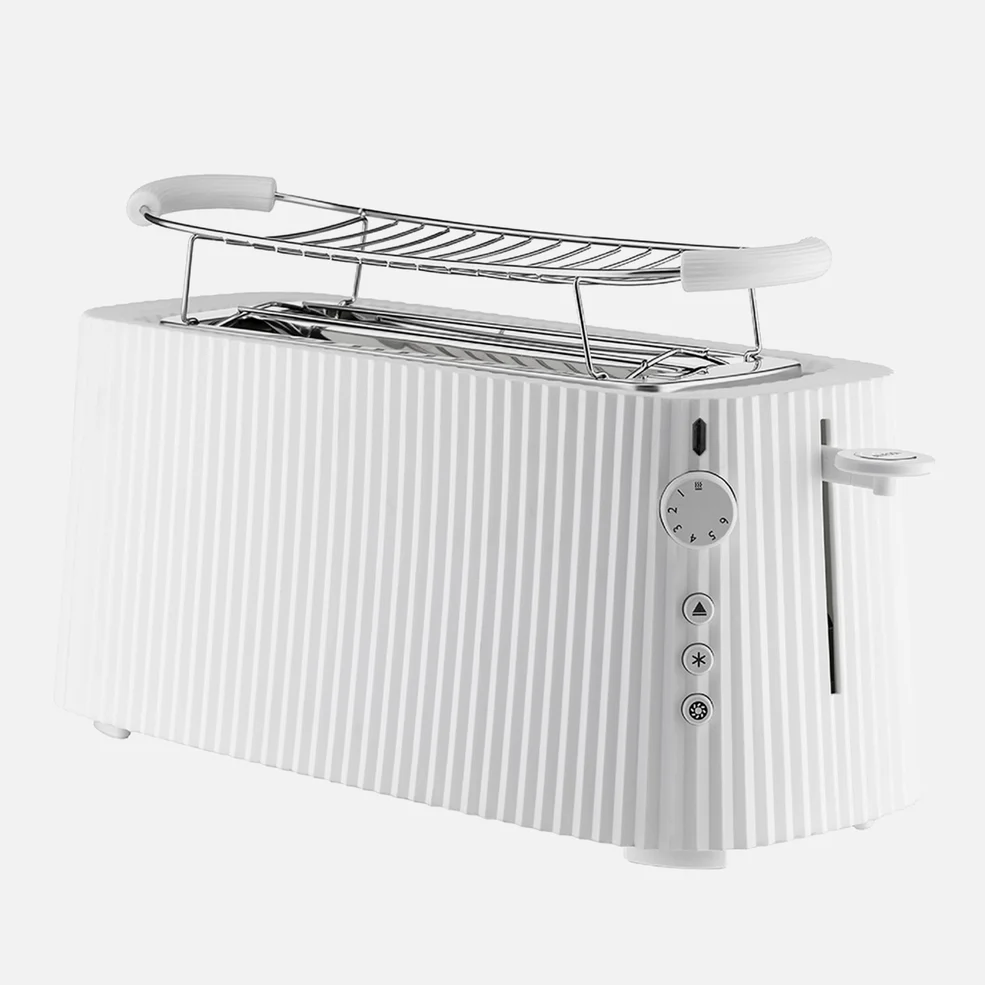 Alessi Plisse Toaster - 4 Slot - White Image 1