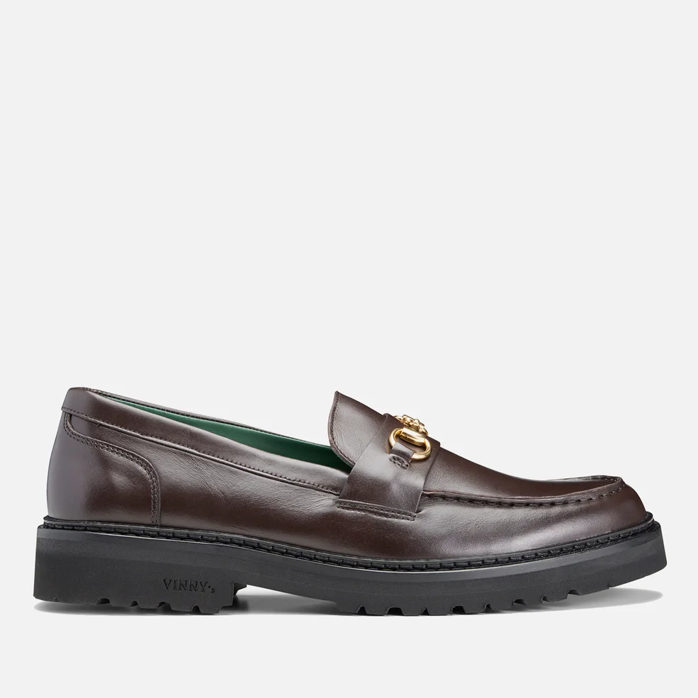 Vinny's Men's Le Club Horsebit Snaffle Leather Loafers - UK 7 Image 1
