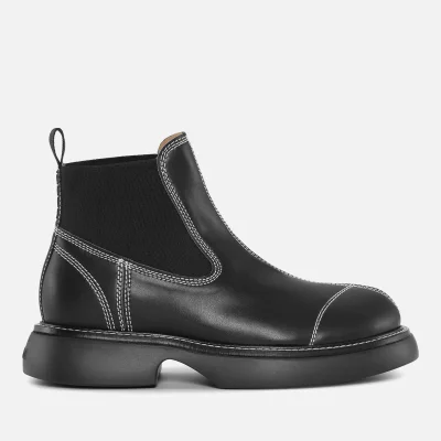 Ganni Women's Everyday Low Faux Leather Chelsea Boots - UK 3