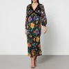Rixo Ayla Floral-Print Chiffon Midi Dress - Image 1