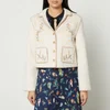 Rixo Sunday Floral-Embroidered Fleece Jacket - Image 1