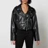Good American Crop Moto Cropped Faux Leather Jacket - Image 1