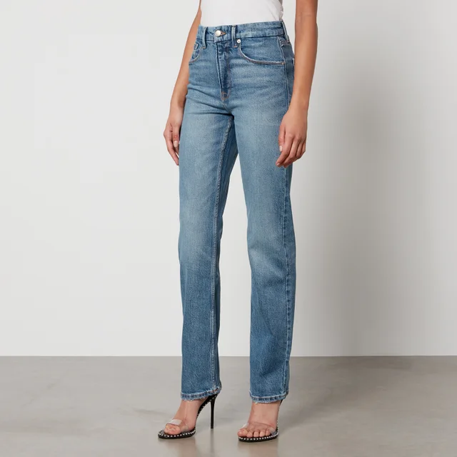 Good American Good Icon Denim Straight-Leg Jeans
