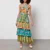 Alemais Dreamer Floral-Print Linen Halterneck Dress - Image 1