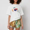 Alemais Meagan Embroidered Cotton-Jersey T-Shirt - Image 1
